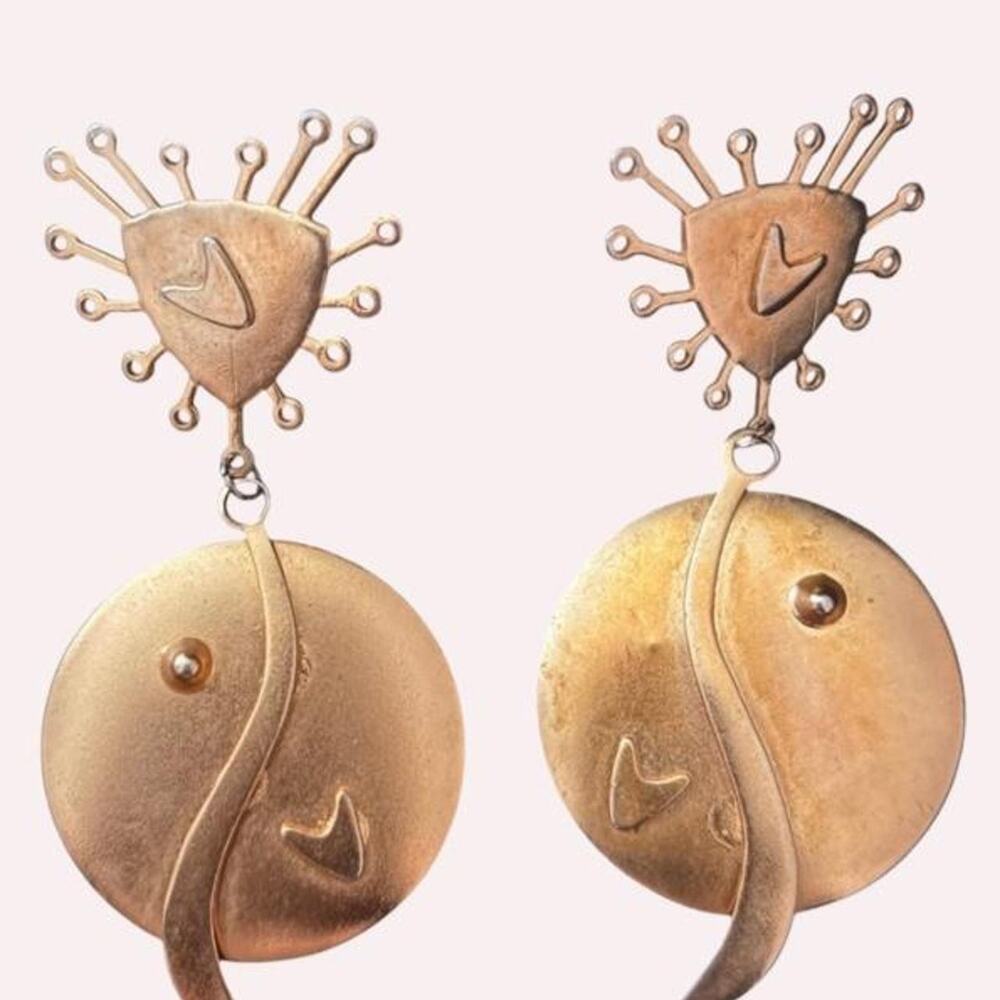 Brutalist Spoke Earrings